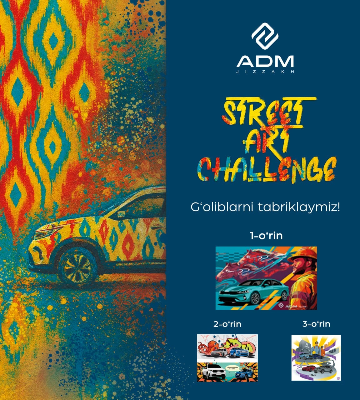 ADM STREET ART CHALLENGE: muralchilar uchun ochiq tanlov