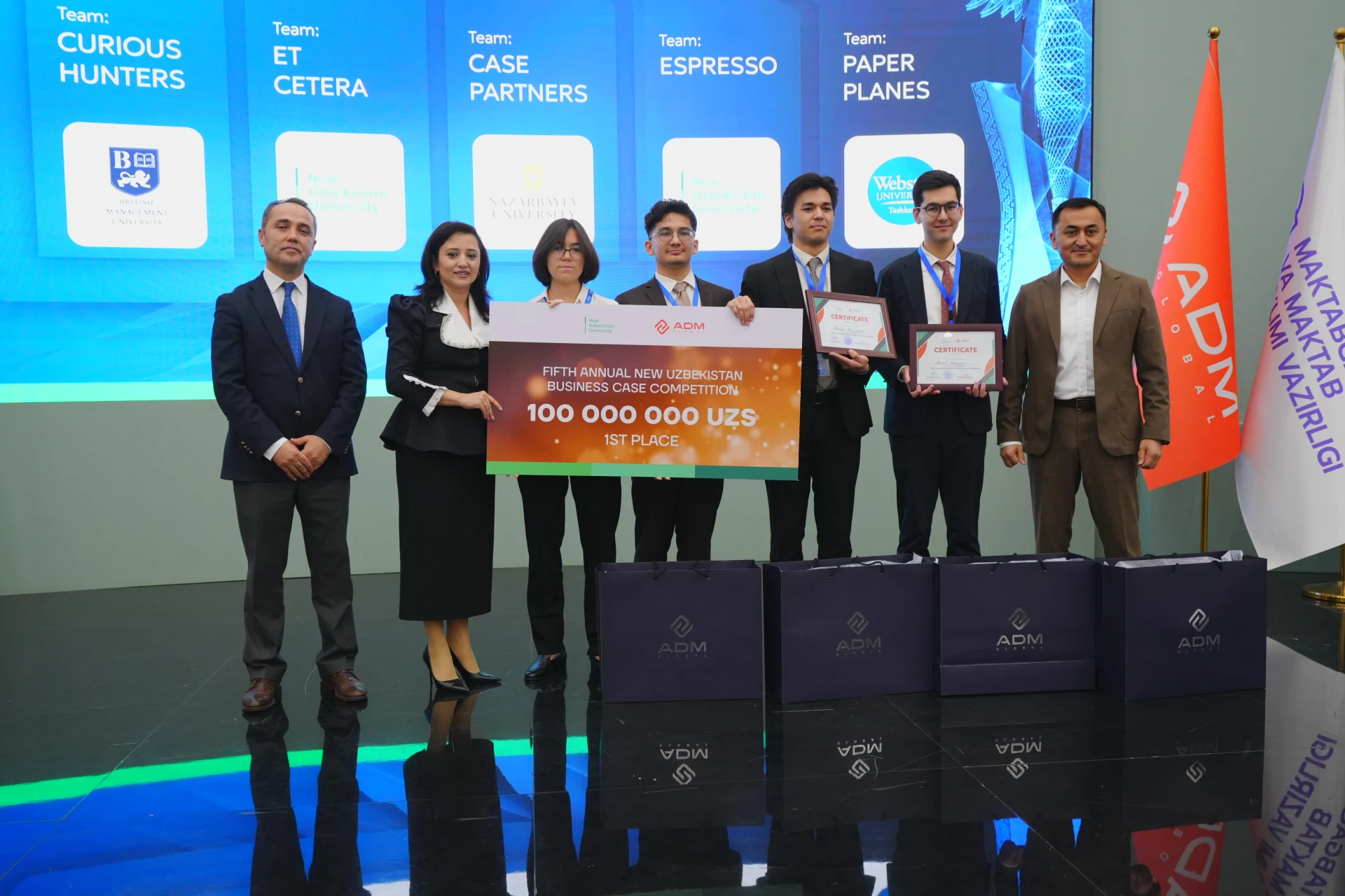 Toshkentda ADM’ning “New Uzbekistan Business Case Competition” keys-tanlovi final bosqichi o‘tkazildi
